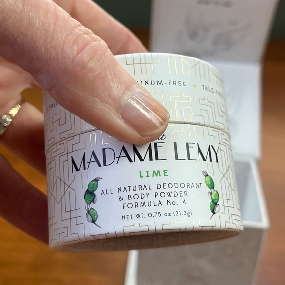 Madame Lemy All Natural Deodorant and Body Powder Lime 0.75 oz - Picture 8 of 14